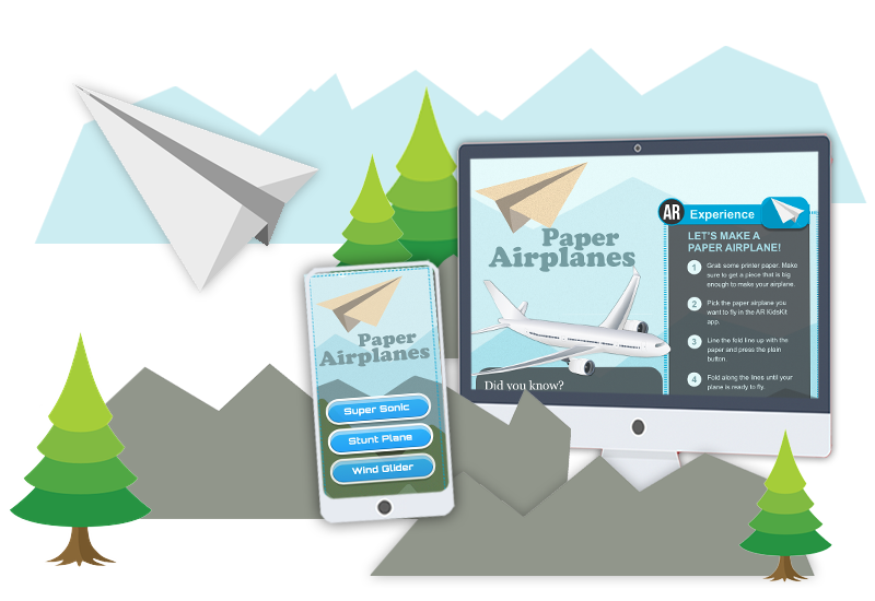 Paper Airplanes AR KidsKit module