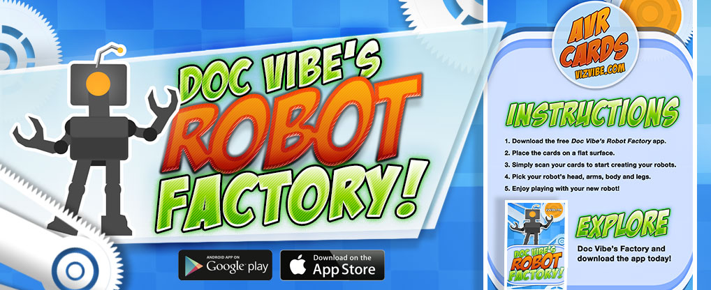 Doc Vibe's Robot Factory app instructions